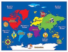 Χαλάκι "Ο χάρτης του κόσμου"